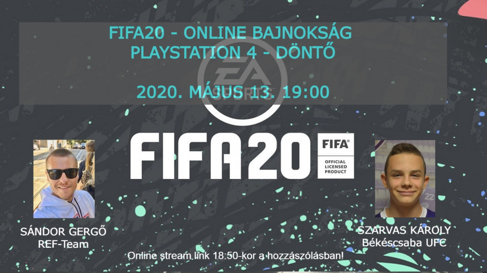 FIFA2020 Online Bajnokság - PS4 döntő 